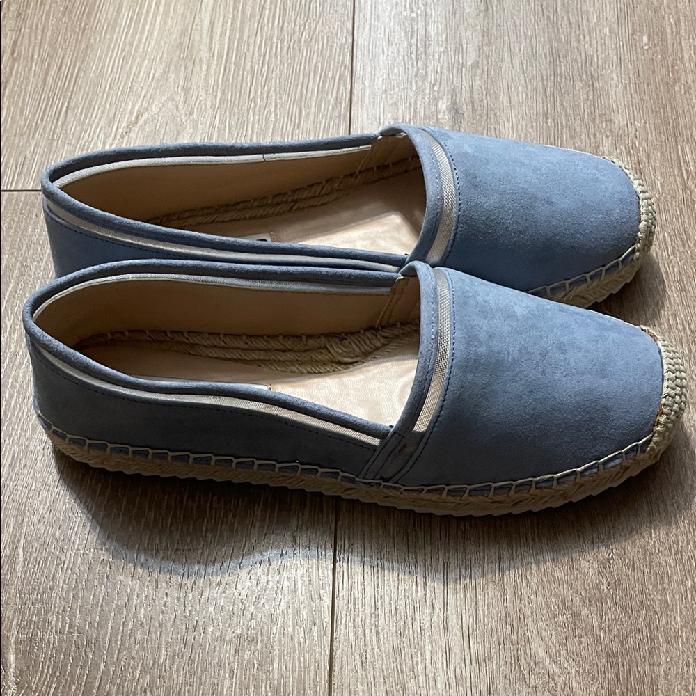 Karl Lagerfeld Light Blue Espadrille Flats